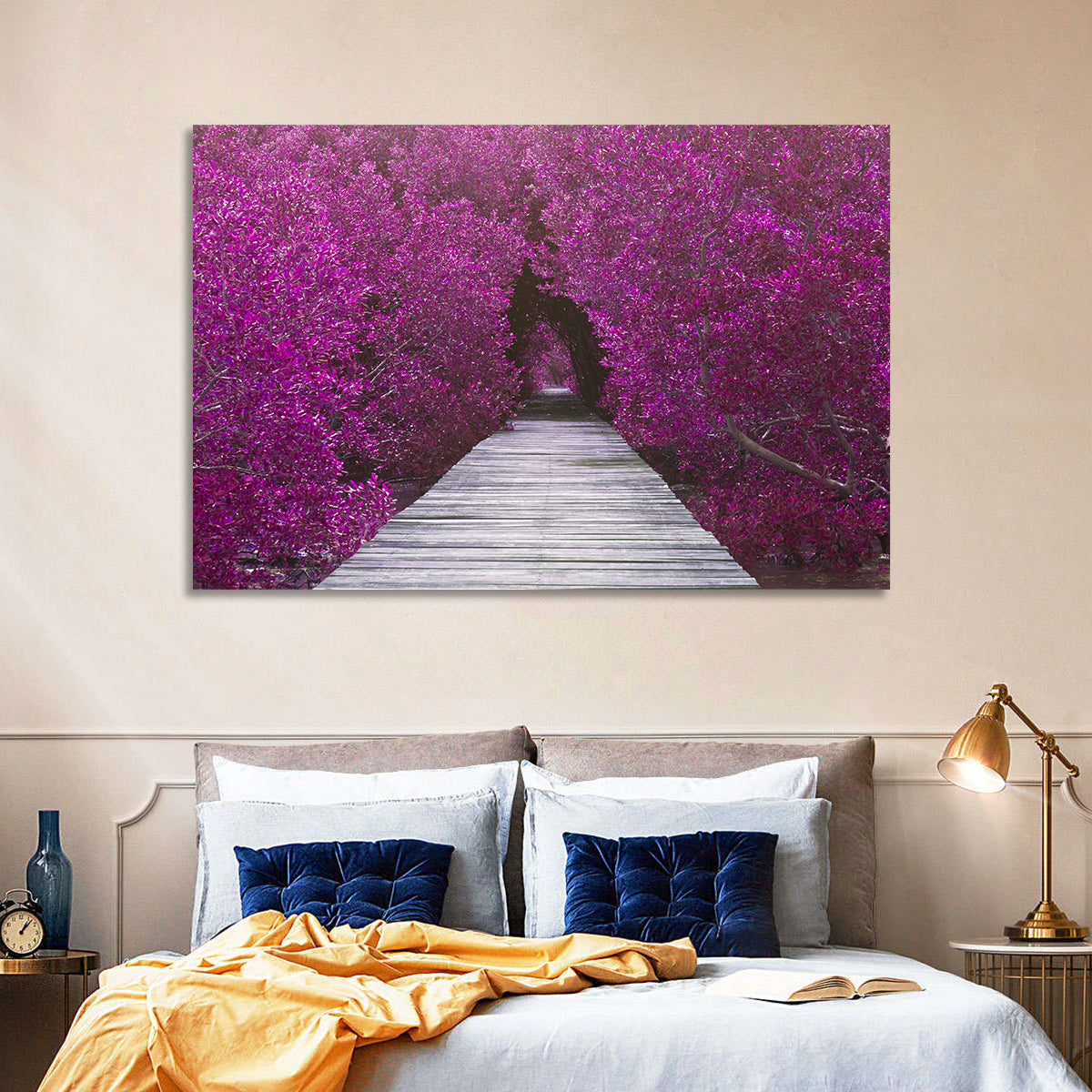 Magenta Mangrove Pathway Wall Art