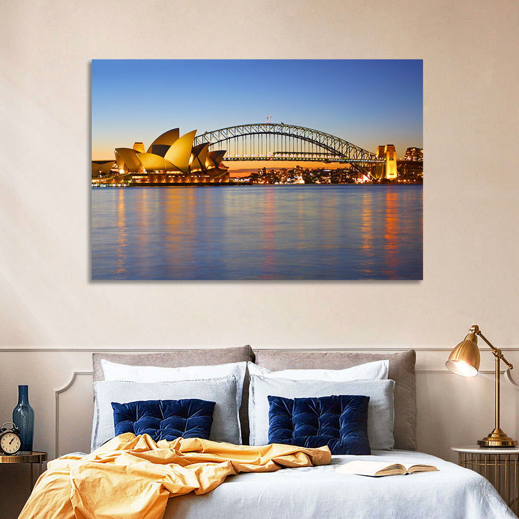 Sydney Harbour Bridge and Opera House Wall Art