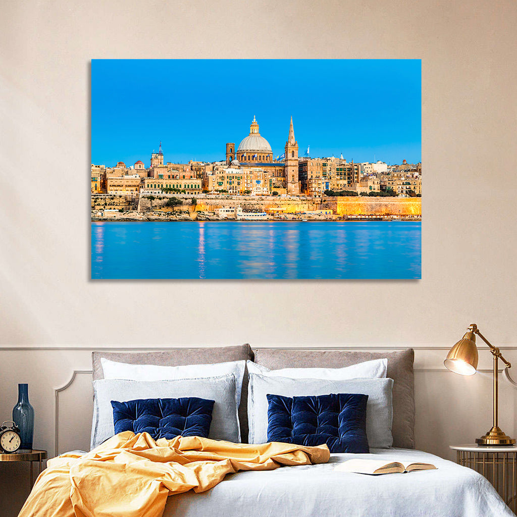 Valletta Waterfront Skyline Wall Art