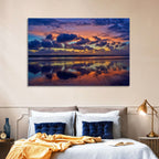 Dusk Beach Reflections Wall Art