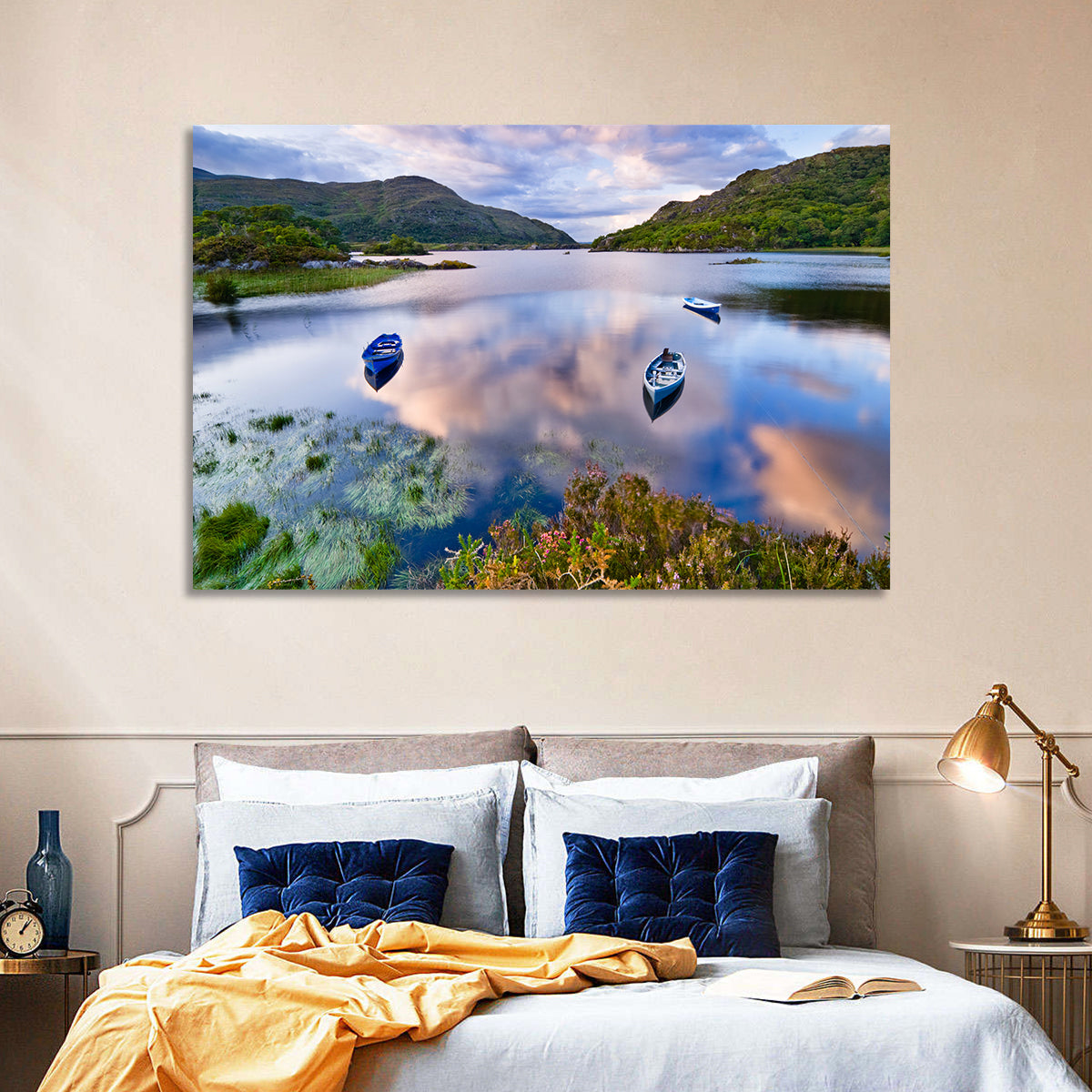 Lough Leane Rowboats at Dusk Wall Art