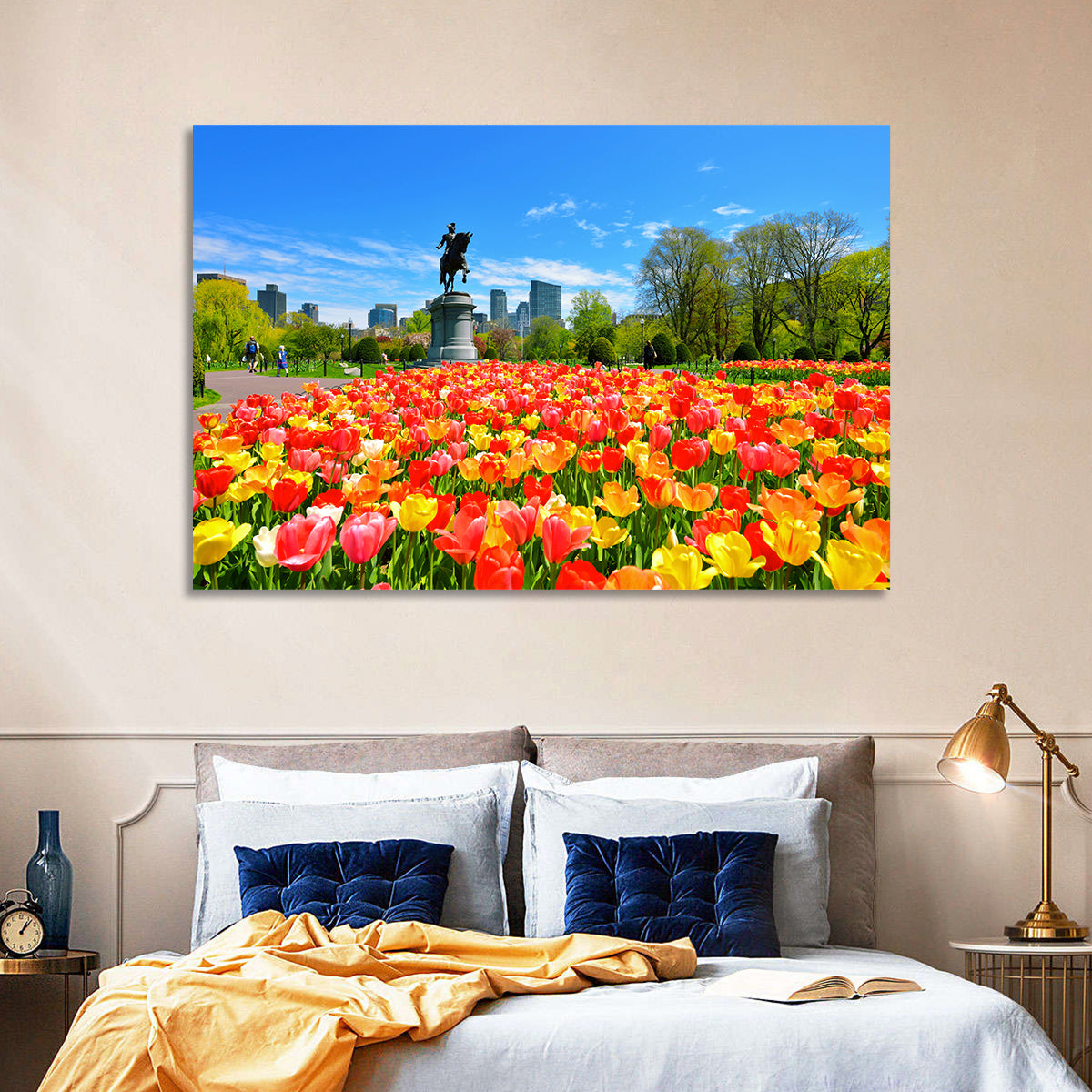 Boston Public Garden Tulips Wall Art