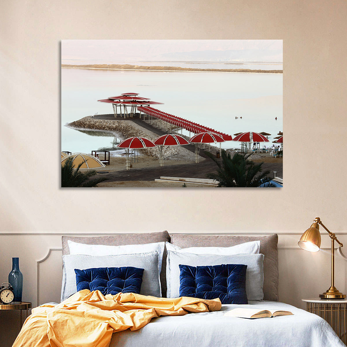 Ein Bokek Dead Sea Boardwalk Wall Art in a room, landscape