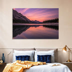 Medicine Lake Sunset Reflection Wall Art