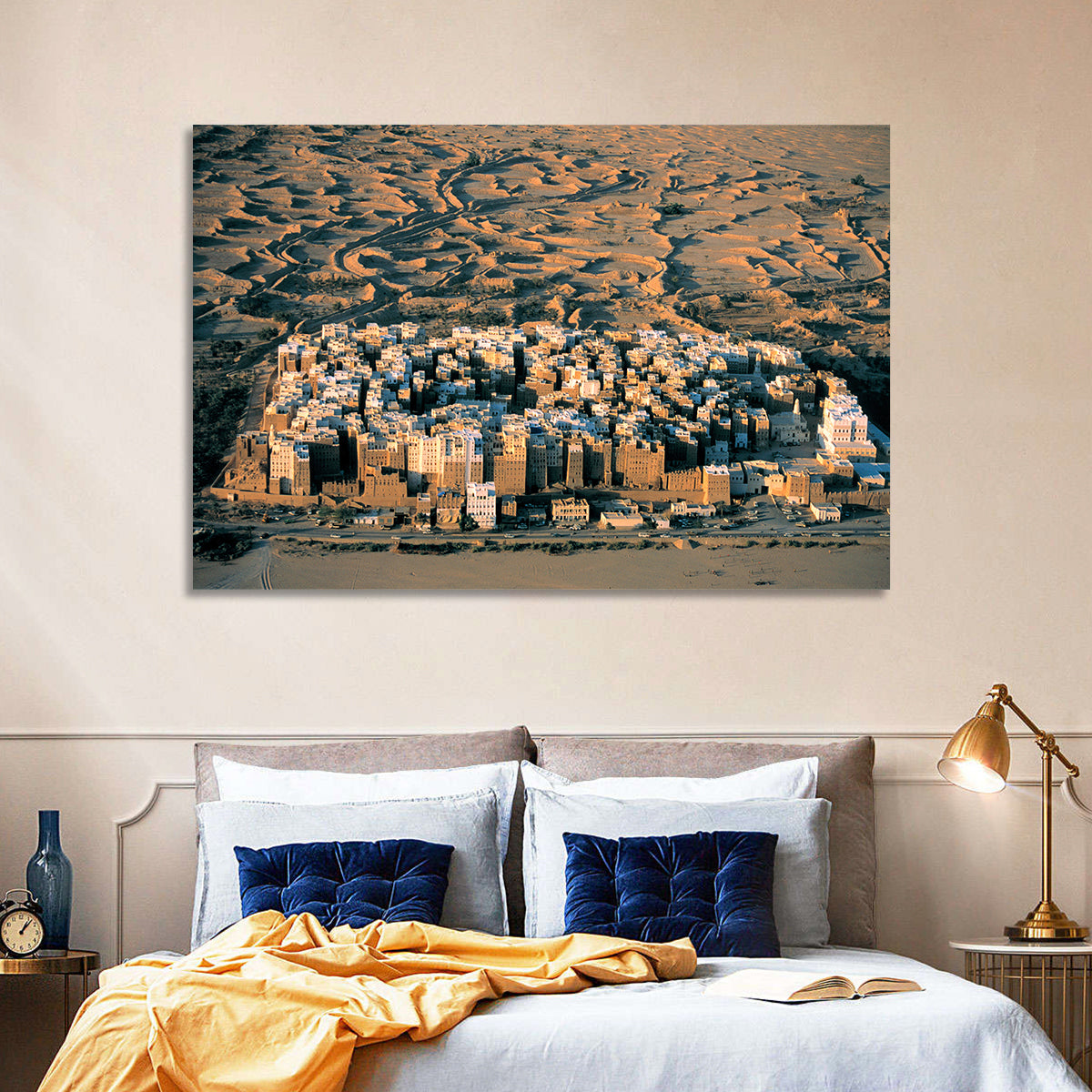 Shibam Mudbrick Cityscape Wall Art