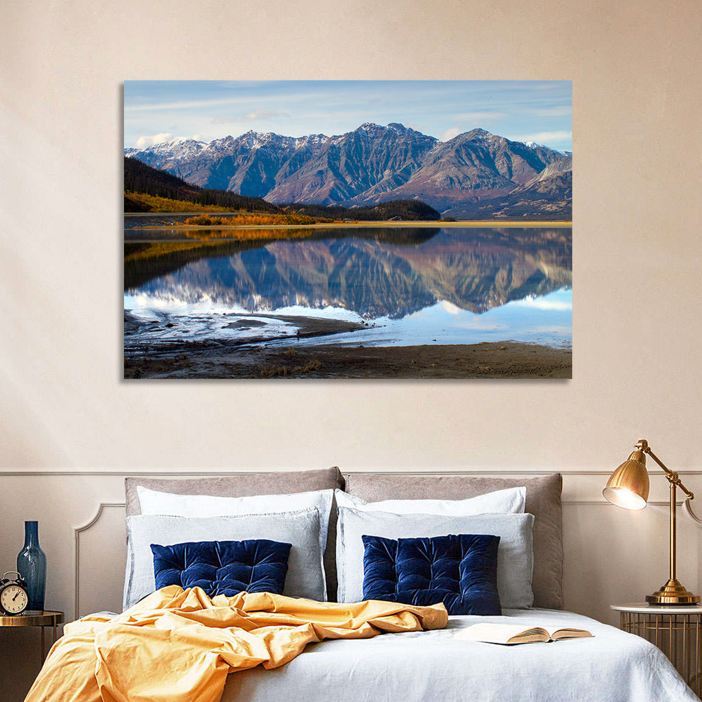 Kluane Lake Autumn Reflection Wall Art