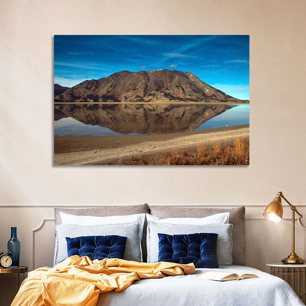 Rocky Peak Reflection, Kluane Lake Wall Art