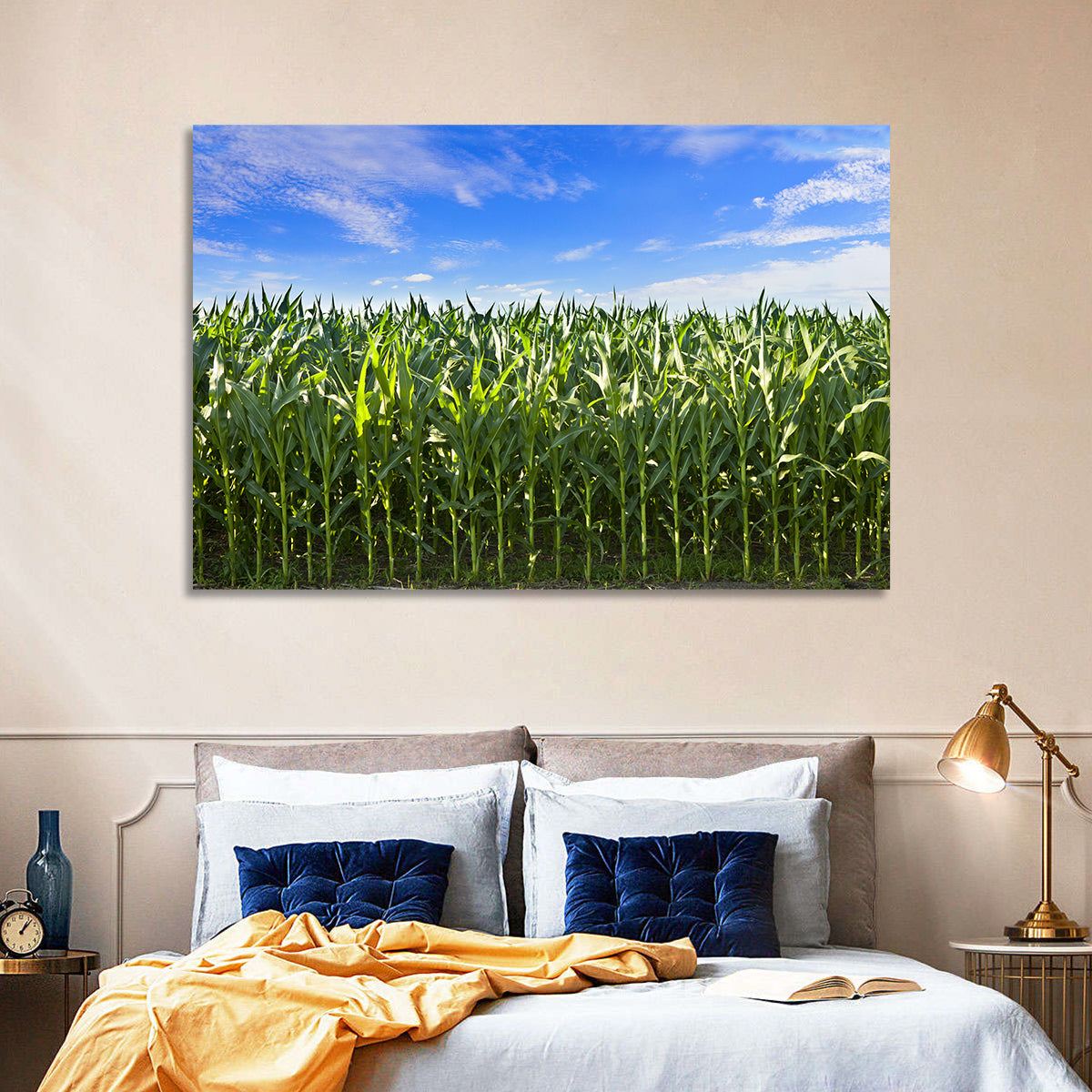 Green Corn Field Wall Art
