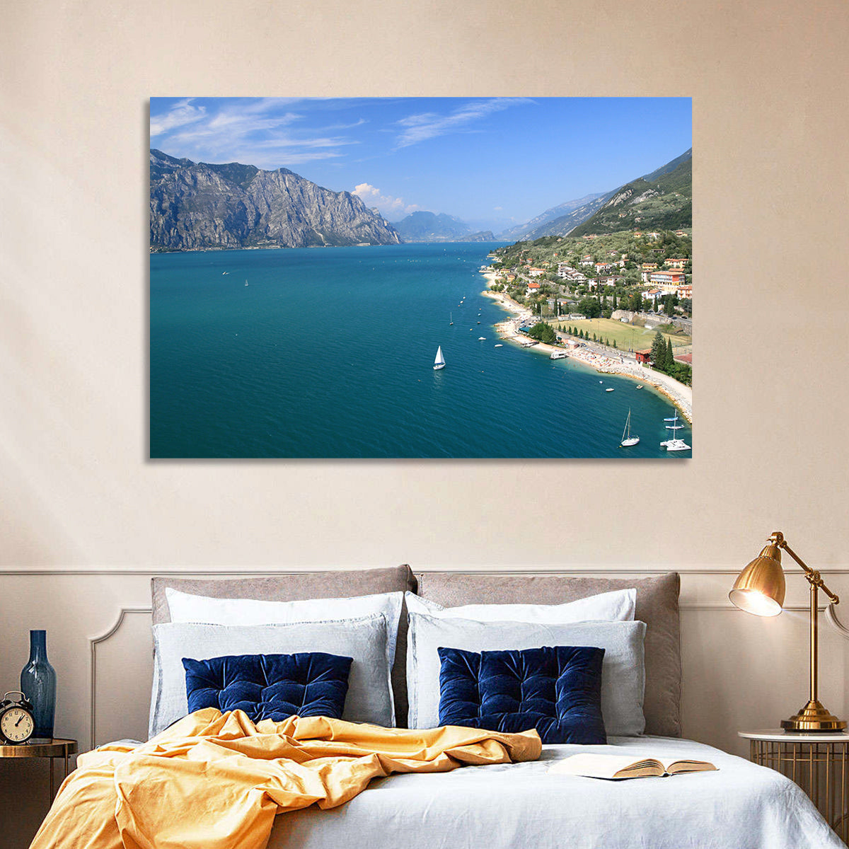 Malcesine, Lake Garda Wall Art in a room, landscape