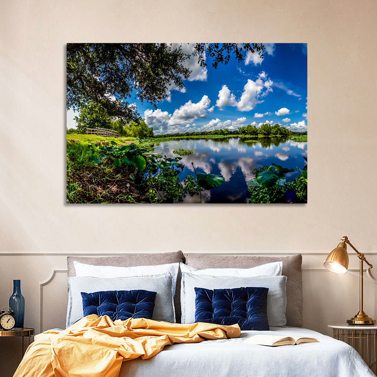 Brazos Bend Lake Reflection Wall Art