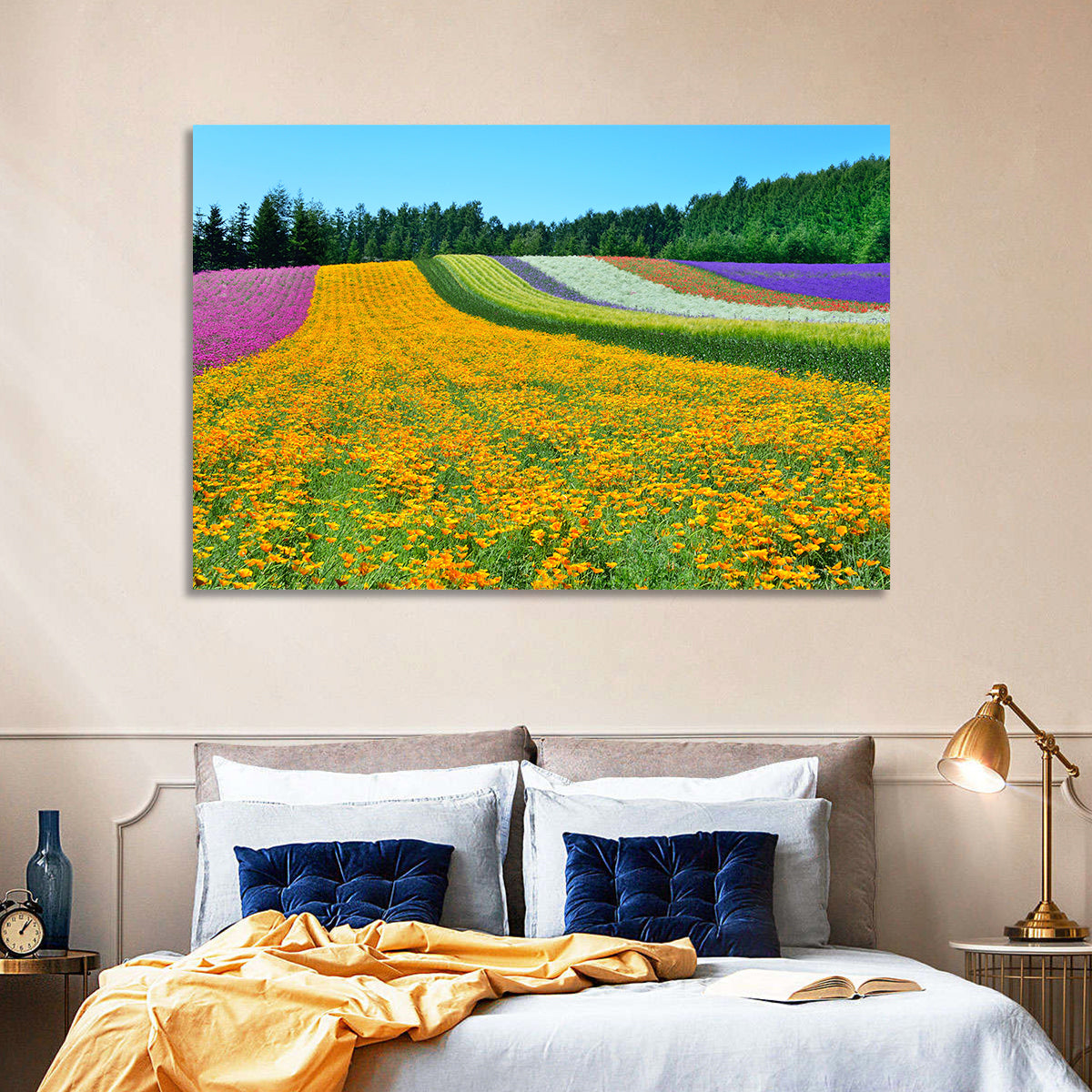 Tomita Flower Fields, Nakafurano Wall Art