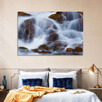 Rocky Mountain Waterfall Wall Art