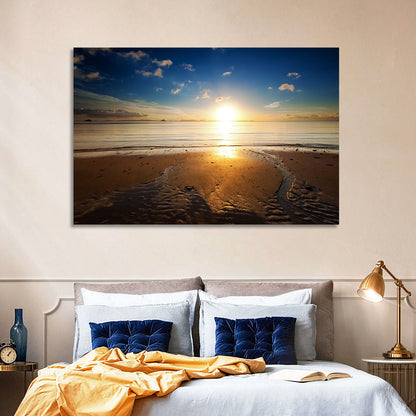 Sea Beach Sunrise Wall Art