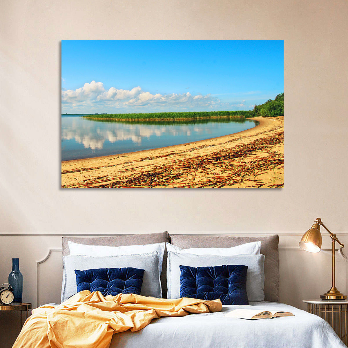 Lake Pskov Shoreline Wall Art