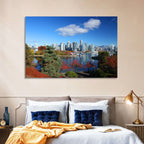Vancouver Autumn Skyline Wall Art