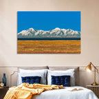 Snow-capped Peaks Over Lake Titicaca Wall Art