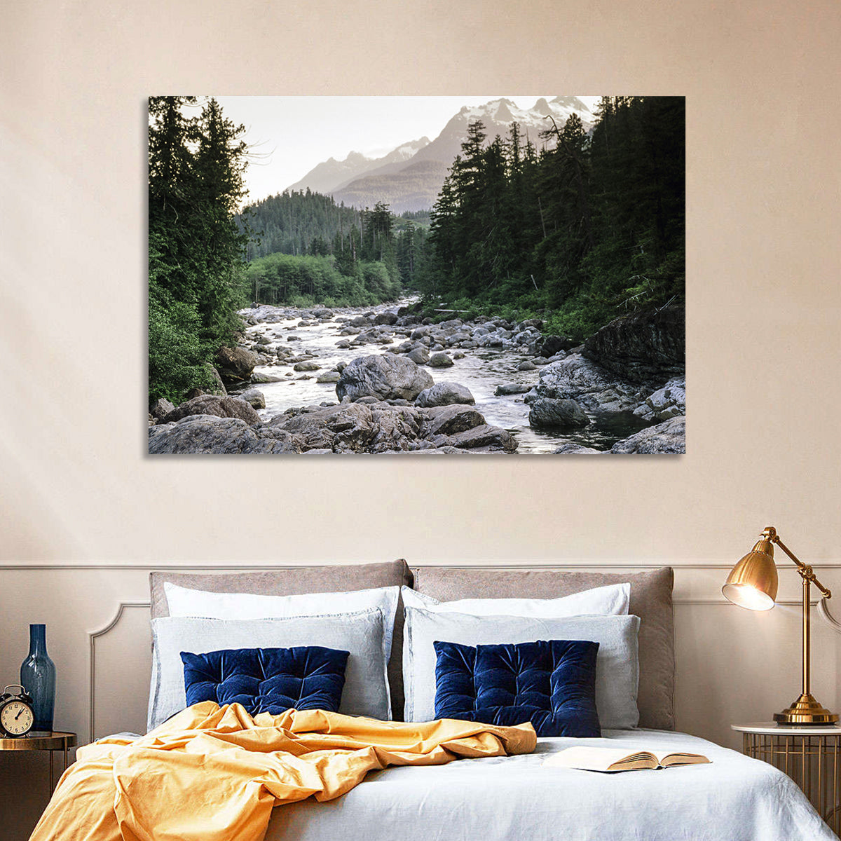 Snake River Mountain View Wall Art