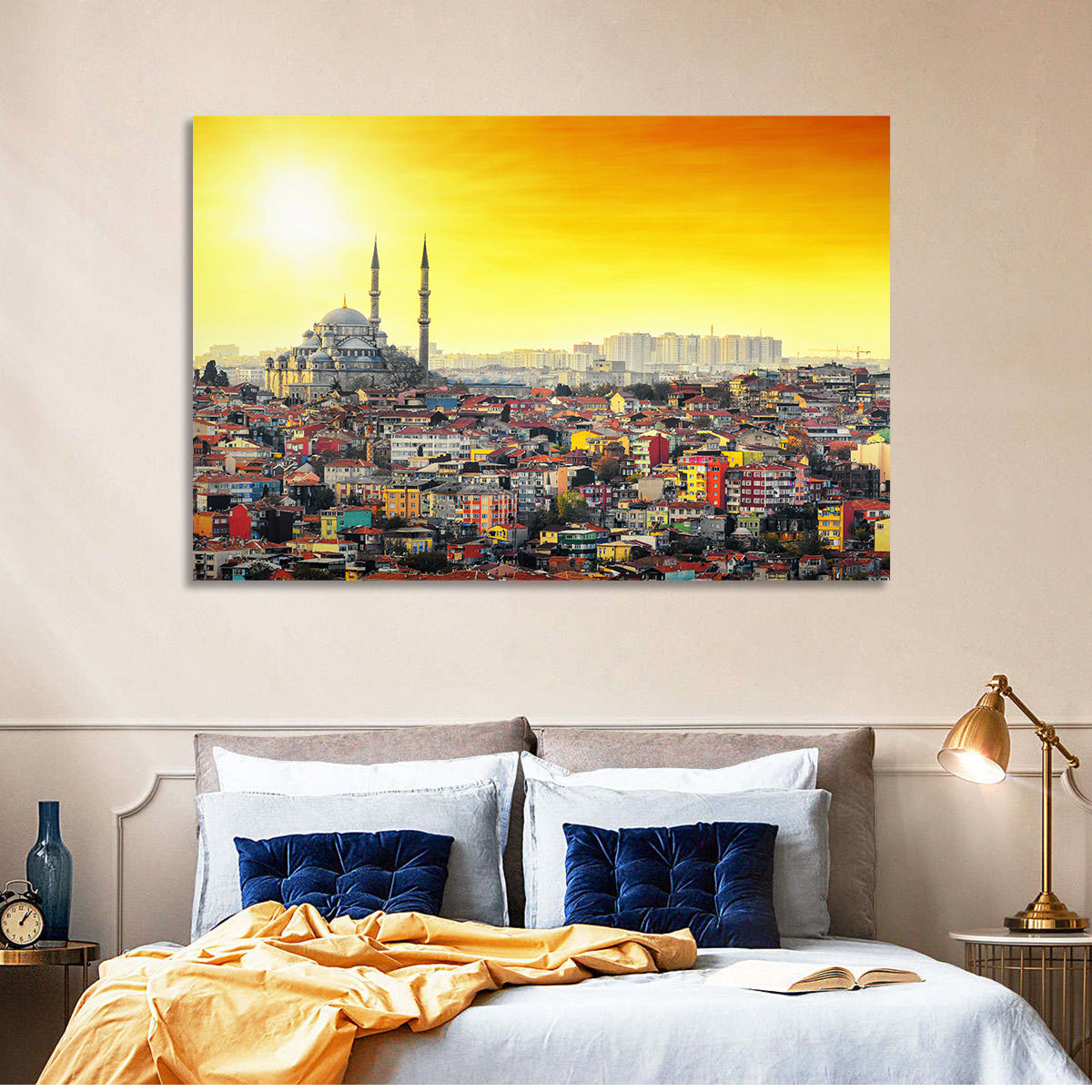 Fatih Mosque at Sunset Wall Art