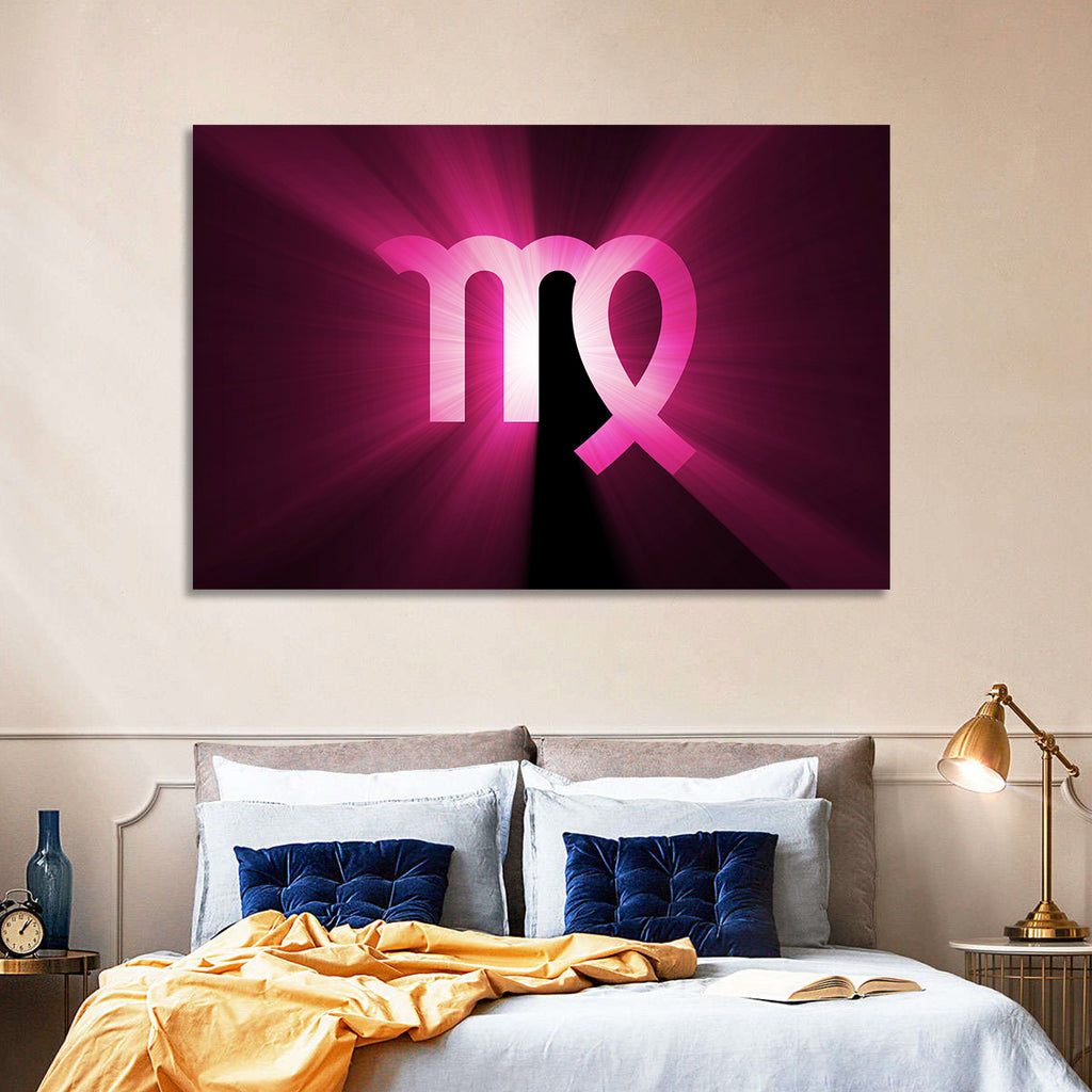 Radiant Virgo Symbol Wall Art