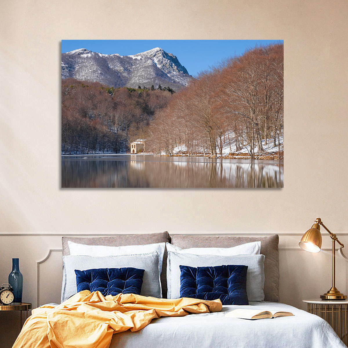 Lake Santa Fe Del Montseny Wall Art in a room, landscape