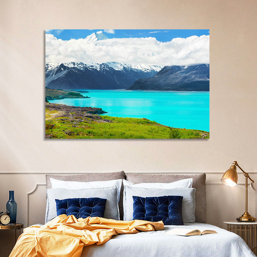 Turquoise Lake Pukaki with Mount Cook Wall Art