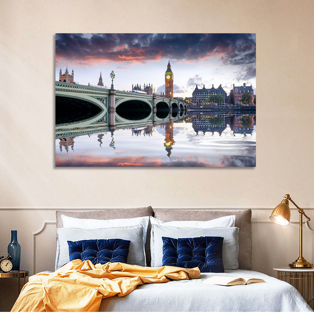 Westminster Bridge at Dusk Wall Art