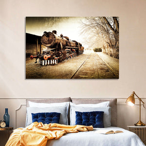 Vintage Old Train Wall Art