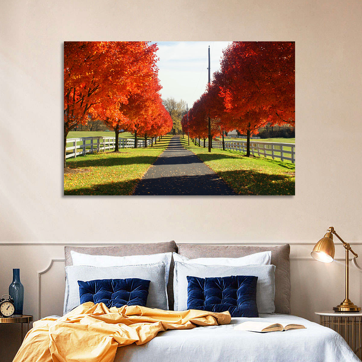 Frederick Farm Road Wall Art in a room, landscape