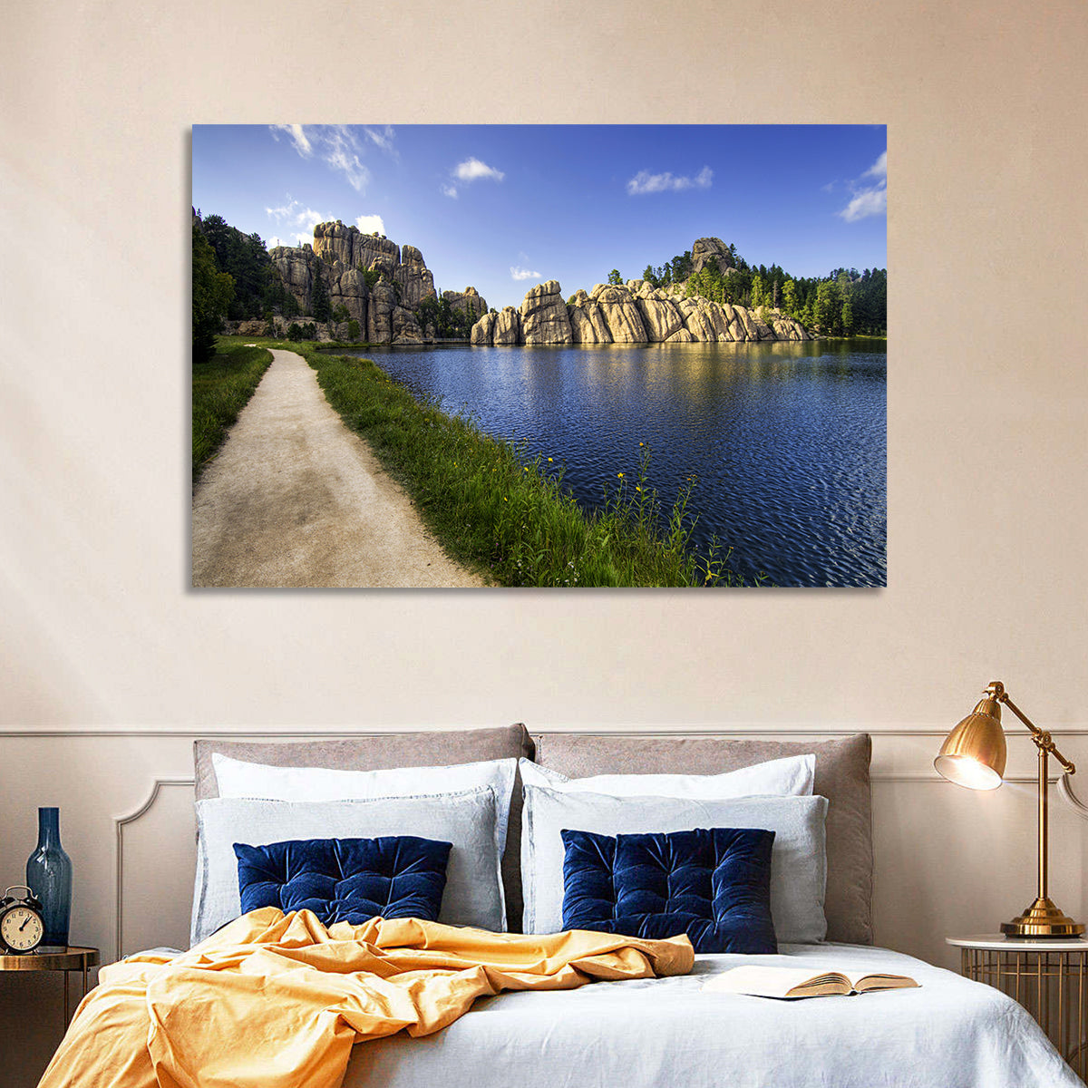 Sylvan Lake Trail, Black Hills Wall Art in a room, landscape