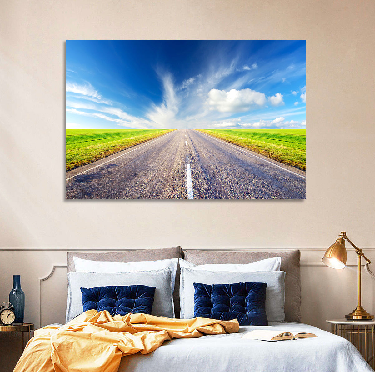 Road to Infinity Wall Art in a room, landscape