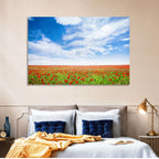 Red Poppy Field Wall Art