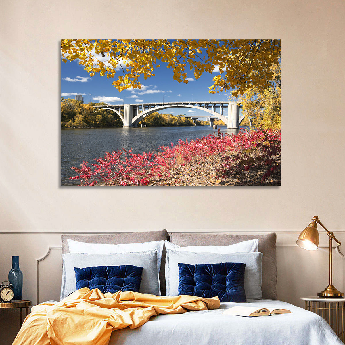 Ford Parkway Bridge, Minneapolis Wall Art in a room, landscape