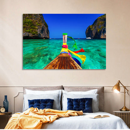 Maya Bay Boat Wall Art