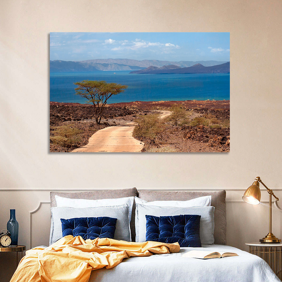 Road to Lake Turkana Wall Art in a room, landscape
