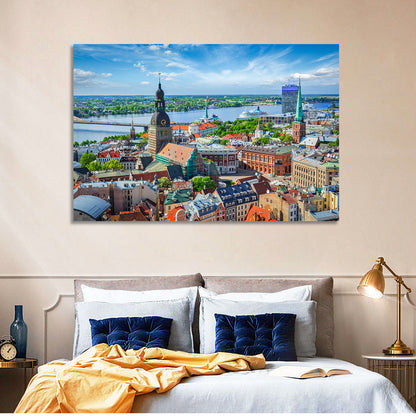 Riga Cityscape Wall Art