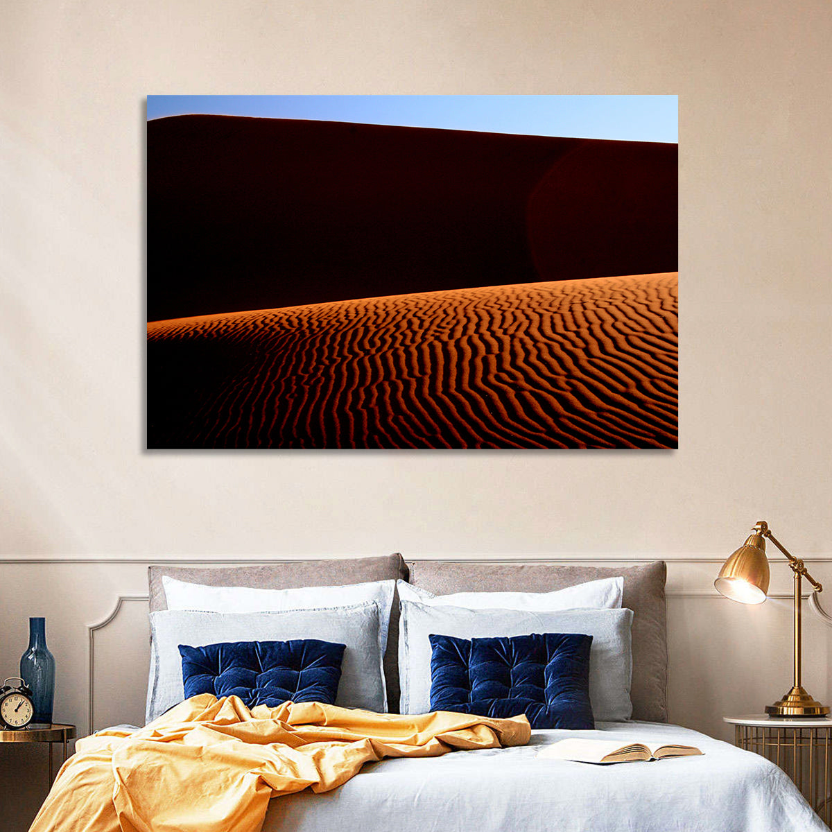 Golden Hour Sand Dunes Wall Art