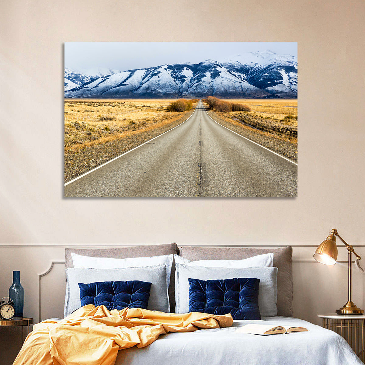 El Calafate Road with Snow Peaks Wall Art