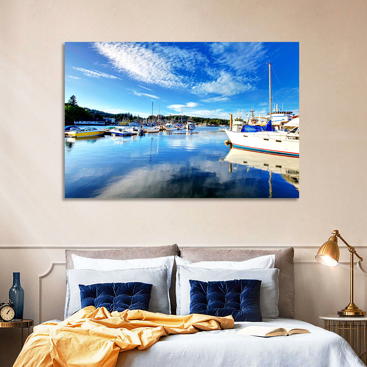 Tacoma Marina Reflections Wall Art