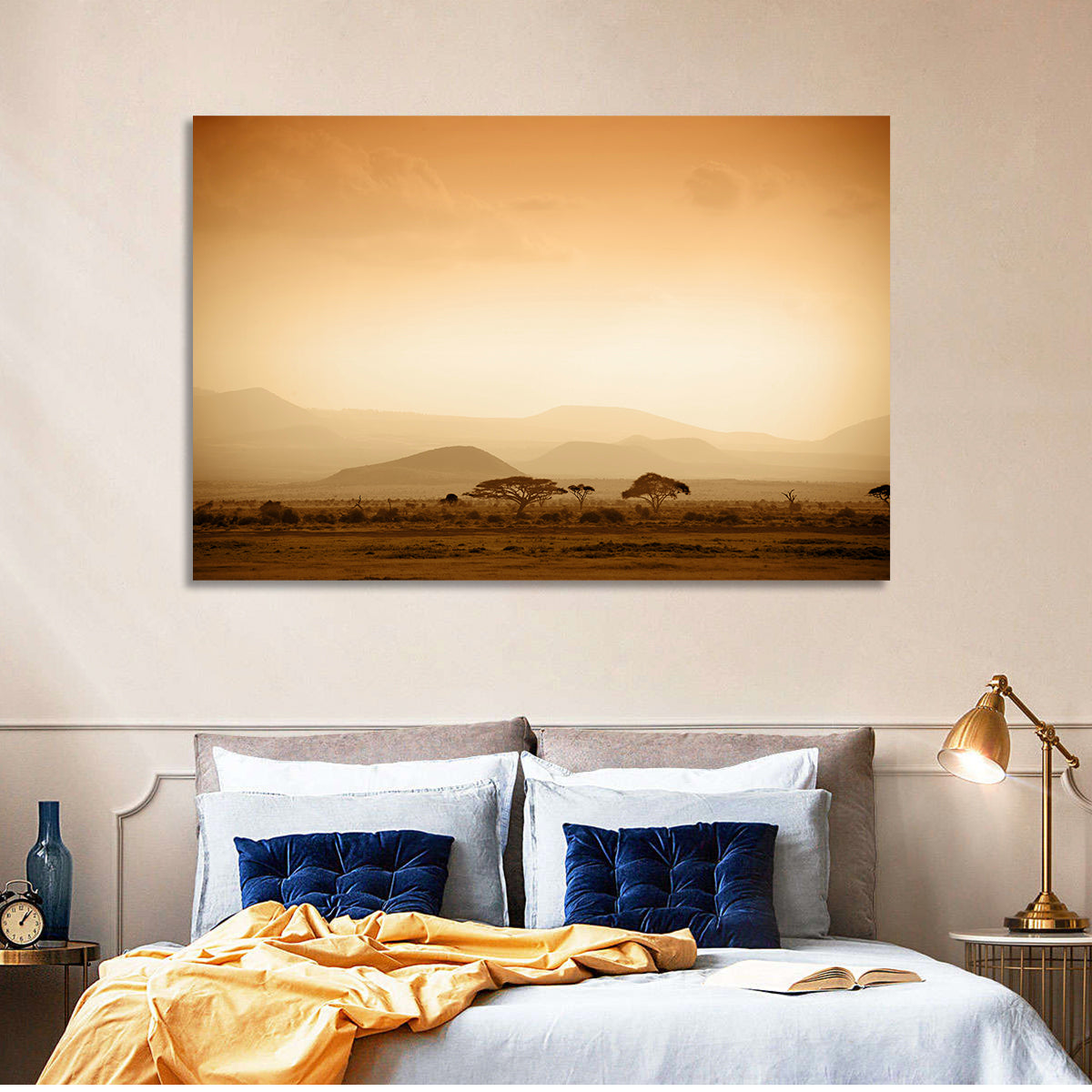 Hazy Savannah at Dawn Wall Art
