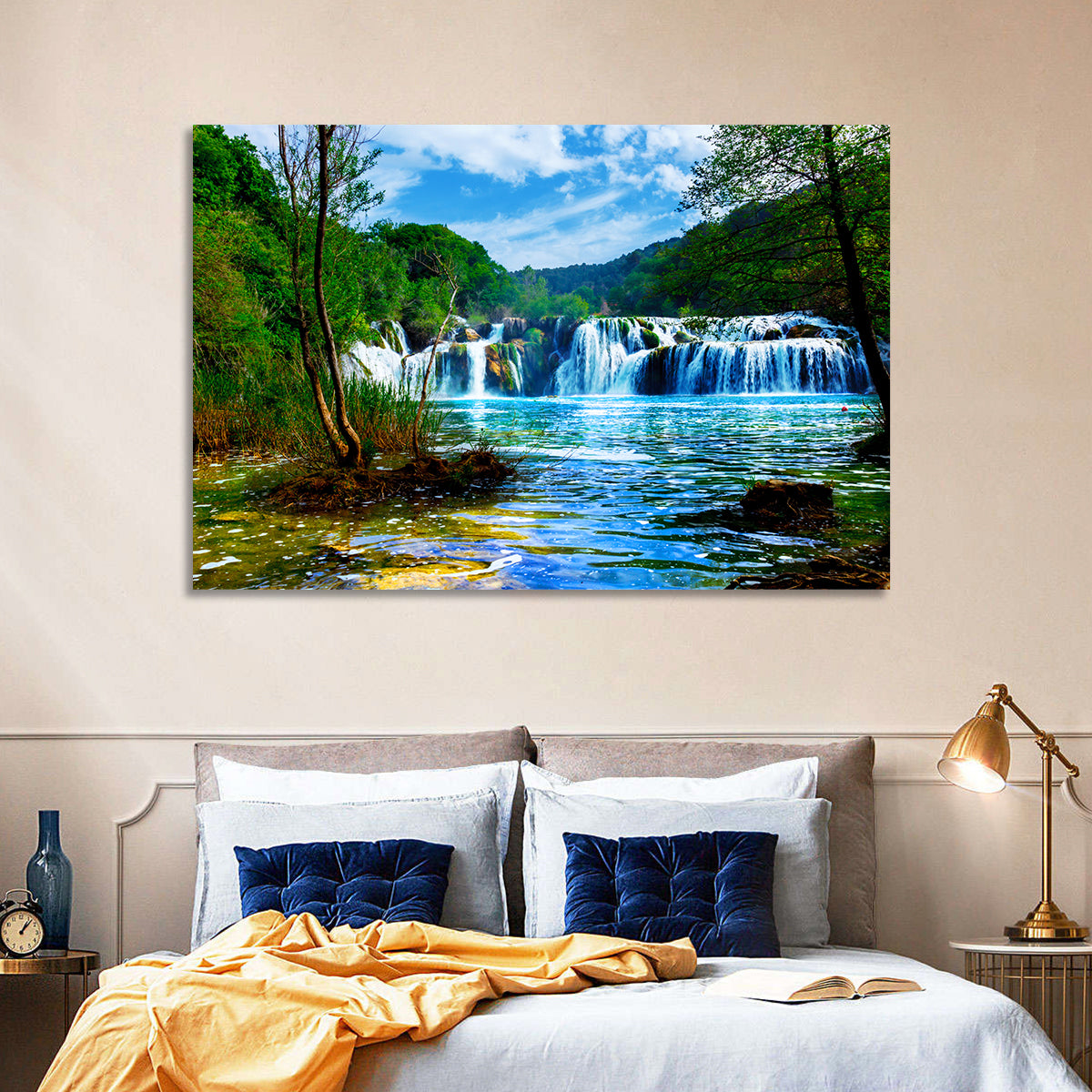 Skradinski Buk Waterfall, Krka Wall Art in a room, landscape