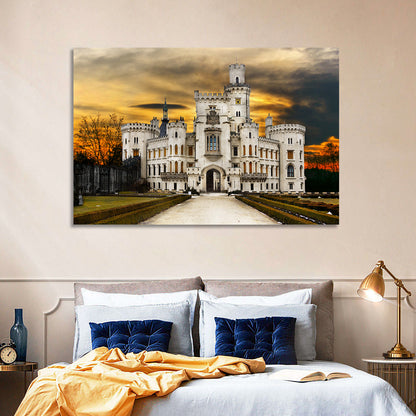 Hluboka White Castle Wall Art