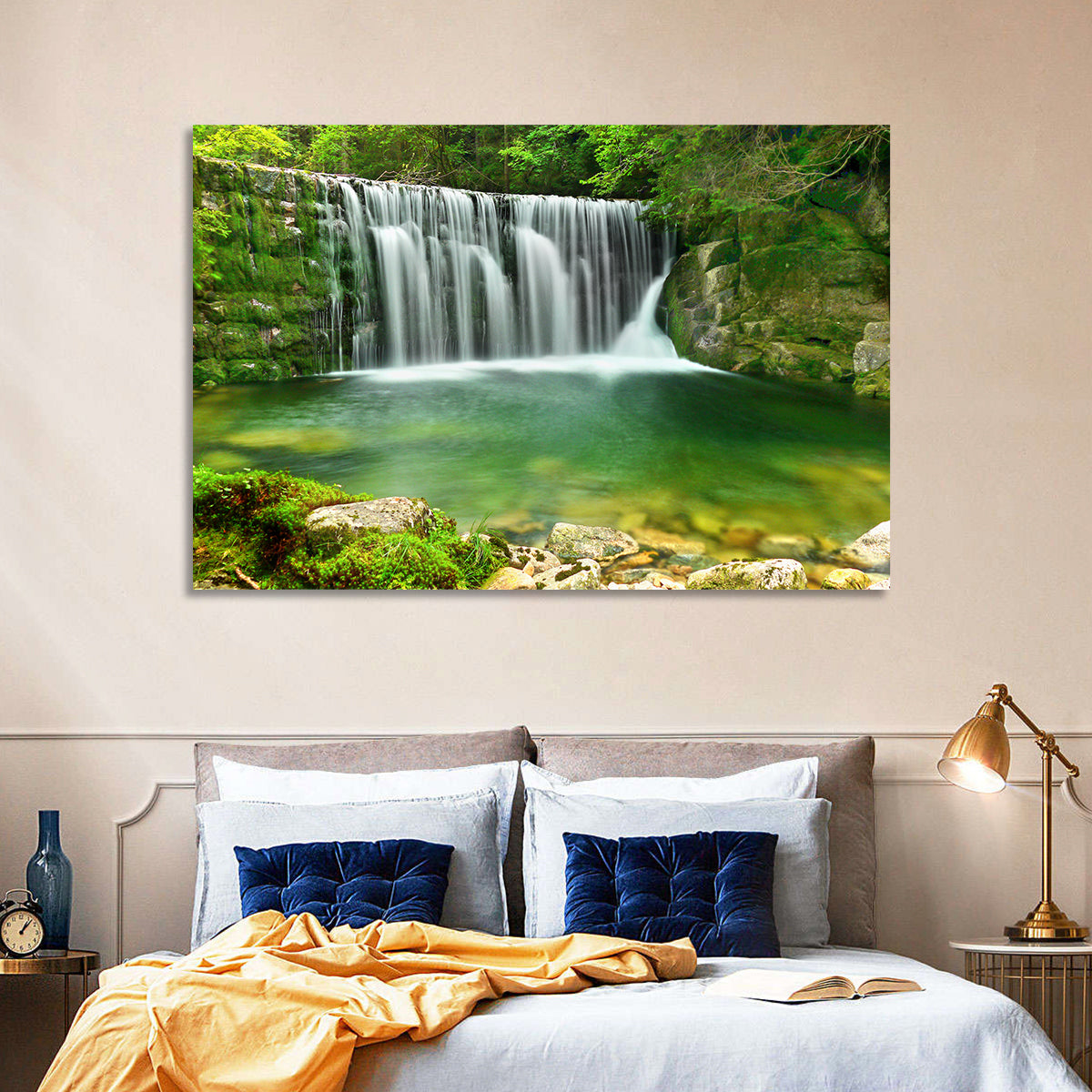 Emerald Lake Cascade Wall Art