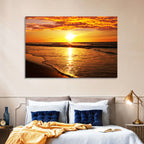 Golden Thai Beach Sunset Wall Art
