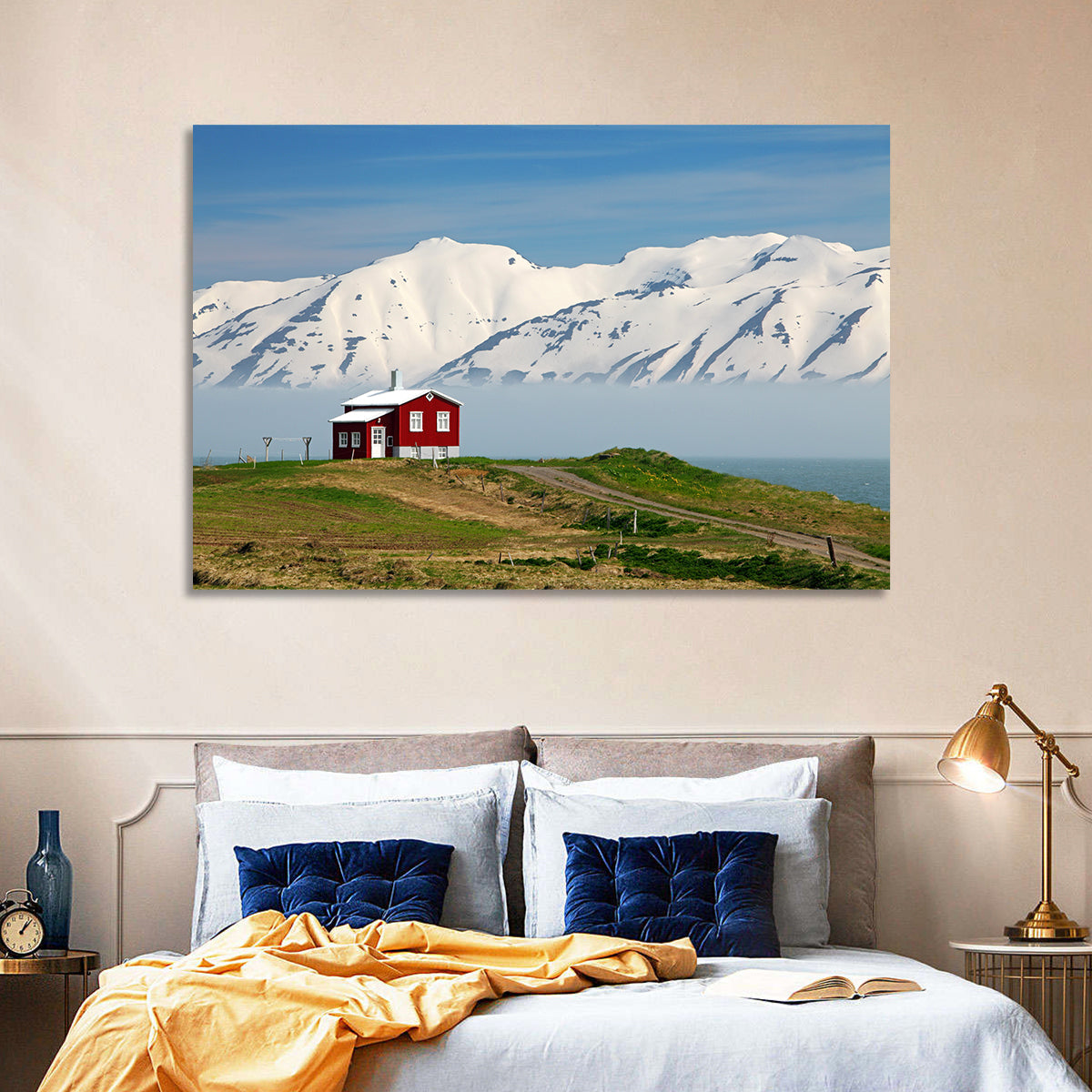 Red House by Fjord Wall Art