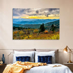 Cowee Mountains Sunset Wall Art