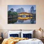 Anshun Bridge at Twilight Wall Art