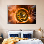 Digital Connectivity Globe Wall Art