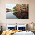 Autumn Lake Reflection Wall Art