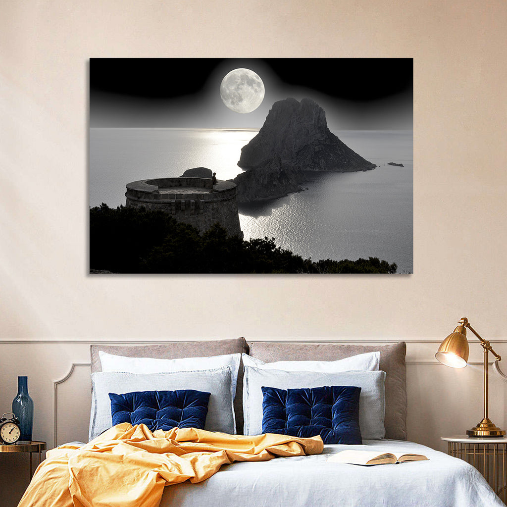 Pirates Tower Moonlit Watchtower, Ibiza Wall Art