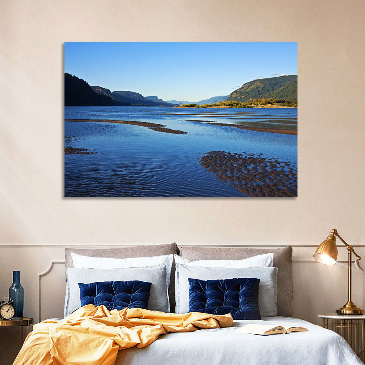 River Gorge Landscape Wall Art in a room, landscape